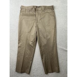 Dockers Signature Khaki D3 Pants Mens 40x29 Brown Flat Front Classic Fit NWT